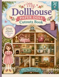 My Dollhouse Paper Doll Cutouts Book cover