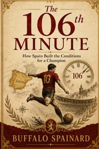 The 106th Minute: How Spain Soccer Football Team Built the Conditions for a Champion: Talent, Timing, and the Hidden System Behind the 2026 Triumph cover