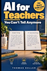 AI for Teachers: Plan Lessons Faster, Protect Student Privacy, and Handle AI-Using Students With Confidence - The Practical Guide for Every Grade Leve cover