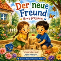 Der neue Freund / Nowy przyjaciel: Eine liebevolle Geschichte über Freundschaft und Mut cover