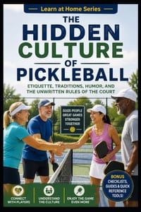 The Hidden Culture of Pickleball: Etiquette, Traditions, Humor, and the Unwritten Rules of the Court cover