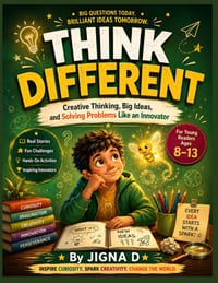 Think Different: How Curious Kids Build Big Ideas, Solve Real Problems, Learn from Mistakes, and Think Like Tomorrow's Innovators Ages 8-13 cover