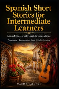 Spanish Short Stories for Intermediate Learners: Learn Spanish with English Translations Vocabulary Pronunciation Guide English Meaning cover