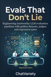 Evals That Don't Lie: Engineering trustworthy LLM evaluation pipelines with golden datasets, judges, and regression gates cover