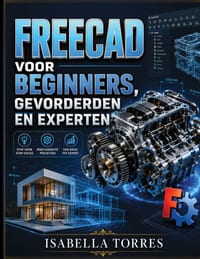 Freecad Voor Beginners, Gevorderden En Experten: Een stapsgewijze, visuele handleiding om parametrisch 3D-ontwerp, -modellering en praktische projecte cover