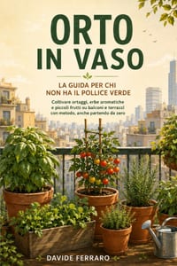 Orto in Vaso: La Guida per Chi Non Ha il Pollice Verde: Coltivare ortaggi, erbe aromatiche e piccoli frutti su balconi e terrazzi con metodo, anche pa cover