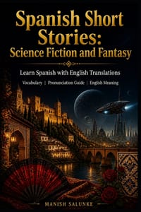 Spanish Short Stories: Science Fiction and Fantasy: Learn Spanish with English Translations Vocabulary Pronunciation Guide English Meaning cover