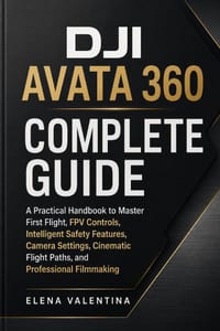 DJI Avata 360 Complete Guide: A Practical Handbook to Master First Flight, FPV Controls, Intelligent Safety Features, Camera Settings, Cinematic Fligh cover