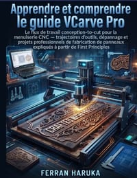 Apprendre Et Comprendre Le Guide Vcarve Pro: Le flux de travail conception-to-cut pour la menuiserie CNC - parcours d'outils, résolution de problèmes cover