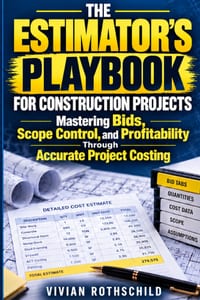 The Estimator's Playbook for Construction Projects: Mastering Bids, Scope Control, and Profitability Through Accurate Project Costing cover