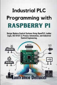 Industrial PLC Programming with Raspberry Pi: Design Modern Control Systems Using OpenPLC, Ladder Logic, IEC 61131-3, Process Automation, and Industri cover