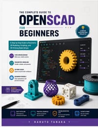 The Complete Guide to Openscad for Beginners: A Step-by-step Guide to Parametric 3D Modeling, Scripting, and 3D Printing Made Simple cover