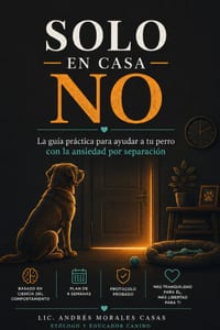 Solo en Casa No: La guía práctica y compasiva para ayudar a tu perro con la ansiedad por separación: entiende las causas, aplica el protocolo paso a p cover