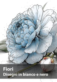 Fiori, Disegni in bianco e nero: Una collezione botanica da contemplare e creare cover