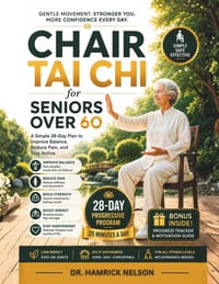 Chair Tai Chi For Seniors Over 60: A Simple 28-Day Plan to Improve Balance, Reduce Pain, and Stay Active cover