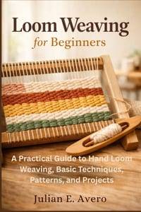 Loom Weaving For Beginners: A Practical Guide to Hand Loom Weaving, Basic Techniques, Patterns, and Projects cover