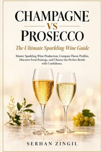 CHAMPAGNE VS PROSECCO - The Ultimate Sparkling Wine Guide: Master Sparkling Wine Production, Compare Flavor Profiles, Discover Food Pairings, and Choo cover