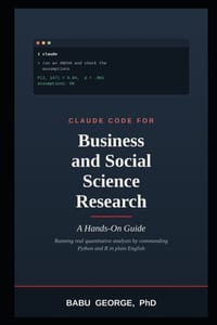 CLAUDE CODE FOR Business and Social Science Research: A Hands-On Guide cover
