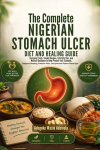 The Complete Nigerian Stomach Ulcer Diet and Healing Guide: Everyday Foods, Simple Recipes, Lifestyle Tip, and Medical Guidance to Help Protect Your S cover