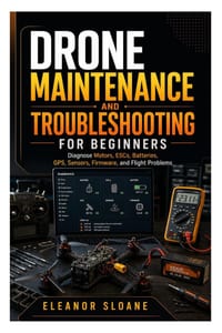 Drone Maintenance and Troubleshooting for Beginners: Diagnose Motors, ESCs, Batteries, GPS, Sensors, Firmware, and Flight Problems cover
