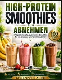 High-Protein Smoothies Zum Abnehmen: 100 proteinreiche, zuckerarme Smoothies für ein gesundes Gewichtsmanagement cover