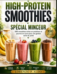 High-Protein Smoothies Spécial Minceur: 100 smoothies riches en protéines et pauvres en sucre pour une gestion saine du poids cover