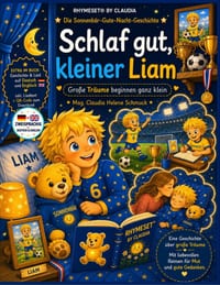 Schlaf Gut, Kleiner Liam: GROSSE TRÄUME BEGINNEN GANZ KLEIN - RHYMESET(R) BY CLAUDIA - Die Sonnenbär-Gute-Nacht-Geschichte cover