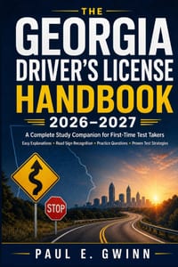 The Georgia Driver's License Handbook 2026-2027: A Complete Study Companion with Easy Explanations, Road Sign Recognition, Practice Questions, and Pro cover