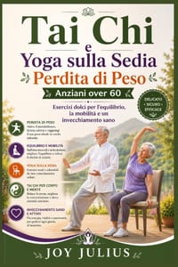 Tai Chi e Yoga sulla Sedia Perdita di Peso Anziani over 60: Esercizi dolci per l'equilibrio, la mobilità e un invecchiamento sano cover