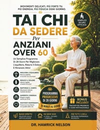 Tai Chi Da Sedere Per Anziani Over 60: Un Semplice Programma Di 28 Giorni Per Migliorare L'equilibrio, Ridurre Il Dolore E Rimanere Attivi cover