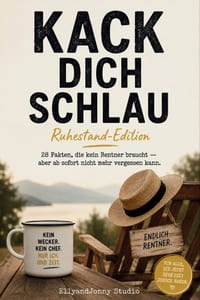 Kack dich schlau - Das Rentnerbuch: 28 überraschende Fakten über Ruhestand, Renteneintritt und das Leben als Rentner - das perfekte Geschenk zum Ruhes cover