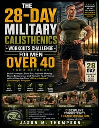 The 28-Day Military Calisthenics Workouts Challenge for Men Over 40 and Beyond: Build Strength, Burn Fat, Improve Mobility, Boost Endurance, and Recla cover