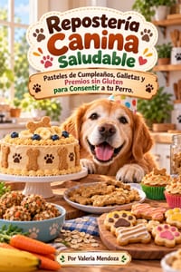 Repostería Canina Saludable: Pasteles de Cumpleaños, Galletas y Premios sin Gluten para Consentir a tu Perro cover