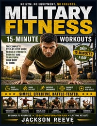 15-Minute Military Calisthenics Workouts for Men: Build Elite Strength, Burn Stubborn Fat, Increase Endurance, and Develop Military-Level Discipline w cover