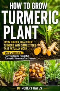 How to Grow Turmeric Plant: A Practical Guide to Growing Turmeric at Home in Pots or Garden Beds, From Choosing Healthy Rhizomes to Harvesting, Storin cover