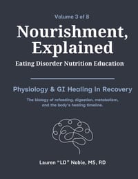Nourishment, Explained (Volume 3: Diet Culture, Weight Stigma & Body Image): A Complete Eating Disorder Nutrition Education Handbook cover