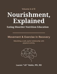 Nourishment, Explained (Volume 6: Movement & Exercise in Recovery): A Complete Eating Disorder Nutrition Education Handbook cover