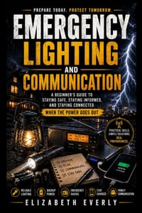 Emergency Lighting and Communication: torches, batteries, radios, phone charging. cover
