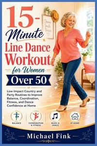 15-Minute Line Dance Workout for Women Over 50: Low-Impact Country and Party Routines to Improve Balance, Coordination, Fitness, and Dance Confidence cover