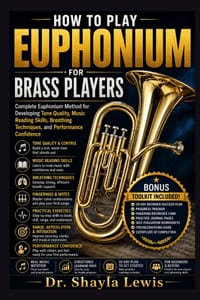 How to Play Euphonium for Brass Players: Complete Euphonium Method for Developing Tone Quality, Music Reading Skills, Breathing Techniques, and Perfor cover