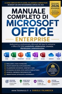 Manuale Completo di Microsoft Office Enterprise: Guida pratica e professionale a Microsoft 365 Apps for enterprise e Office LTSC 2024: produttività, c cover