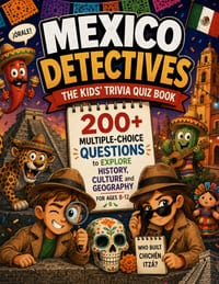 Mexico Detectives - The Kids' Trivia Quiz Book: 200+ Multiple-Choice Questions to Explore History, Culture and Geography - For Ages 8-12 cover
