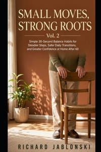 Small Moves, Strong Roots Vol. 2: Simple 30-Second Balance Habits for Steadier Steps, Safer Daily Transitions, and Greater Confidence at Home After 60 cover
