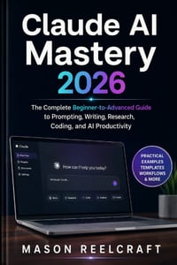 Claude AI Mastery 2026: The Complete Beginner-to-Advanced Guide to Prompting, Writing, Research, Coding, and AI Productivity cover