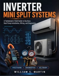 Inverter Mini Split Systems: A Technician's Field Guide to Ductless Heat Pump Installation, Wiring, and Diagnostics cover