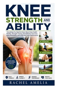 Knee Strength and Ability: Everything You Need to Know About Knee Health, Mobility, Strength Training, Rehabilitation Exercises, Injury Prevention, an cover
