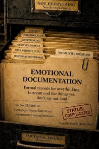 Emotional Documentation: Formal records for overthinking, burnout, and the things you don't say out loud cover