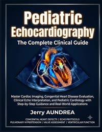 Pediatric Echocardiography: The Complete Clinical Guide: Master Cardiac Imaging, Congenital Heart Disease Evaluation, Clinical Echo Interpretation, an cover