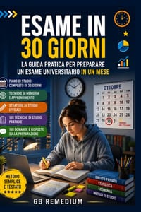 Esame in 30 Giorni: La guida pratica per preparare un esame universitario in un mese cover