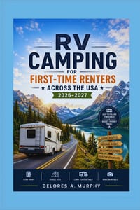 RV CAMPING for First-Time Renters Across the USA 2026-2027: Beginner's Handbook to Motorhome Rentals, Route Planning, Hookups, and Avoiding Costly Mis cover